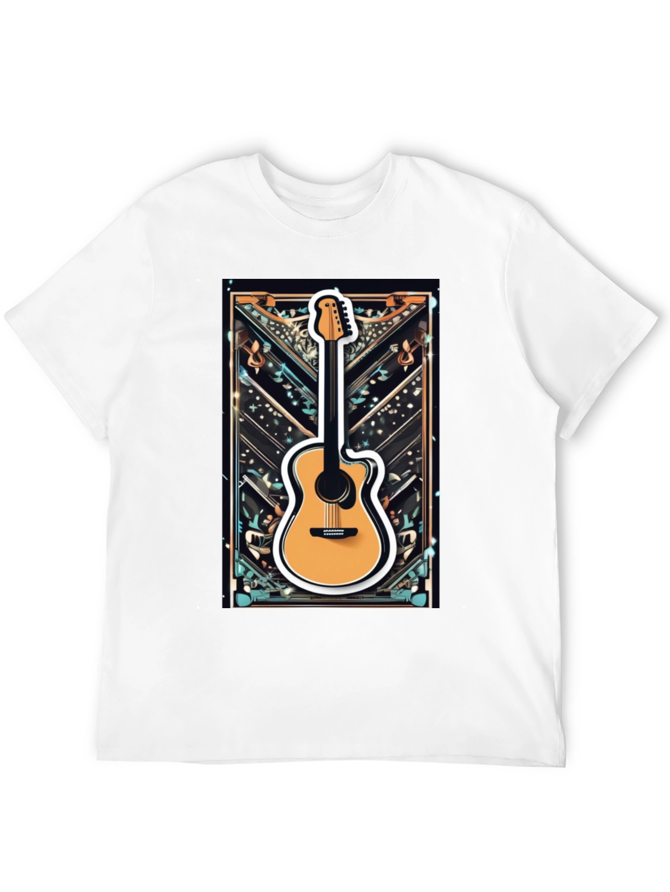 Guitar Graphic Tee - Music Lovers T-Shirt