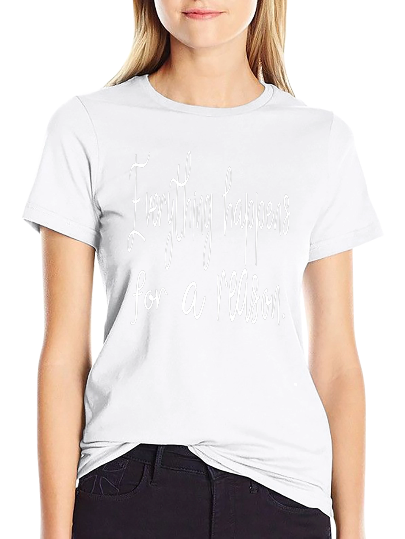 Everything Happens For A Reason Black T-Shirt