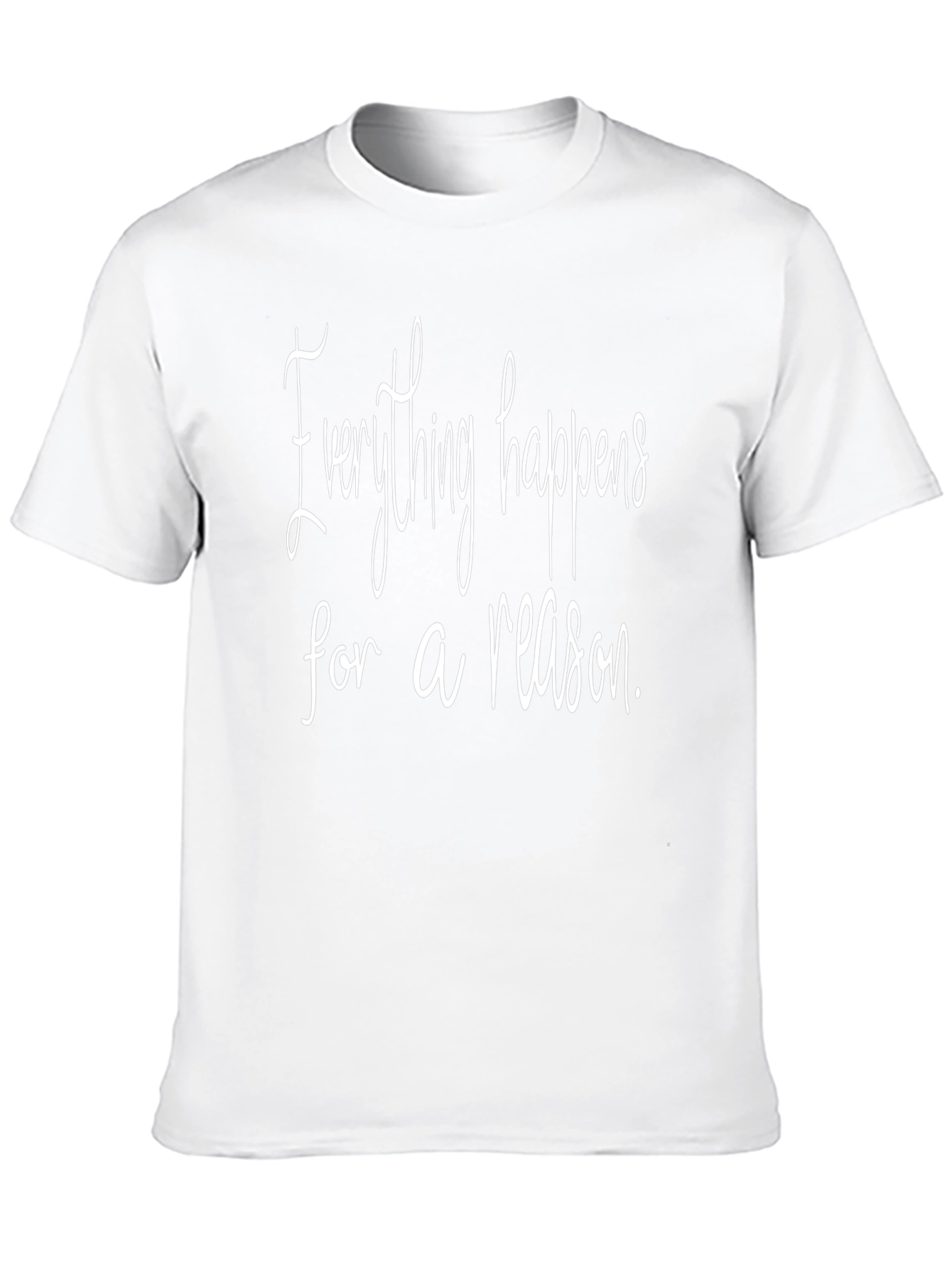 Everything Happens For A Reason Black T-Shirt