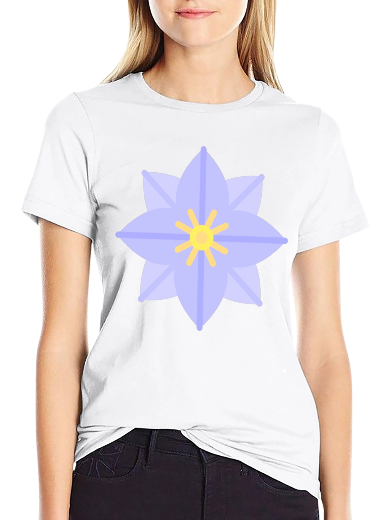 Floral Graphic Black T-Shirt