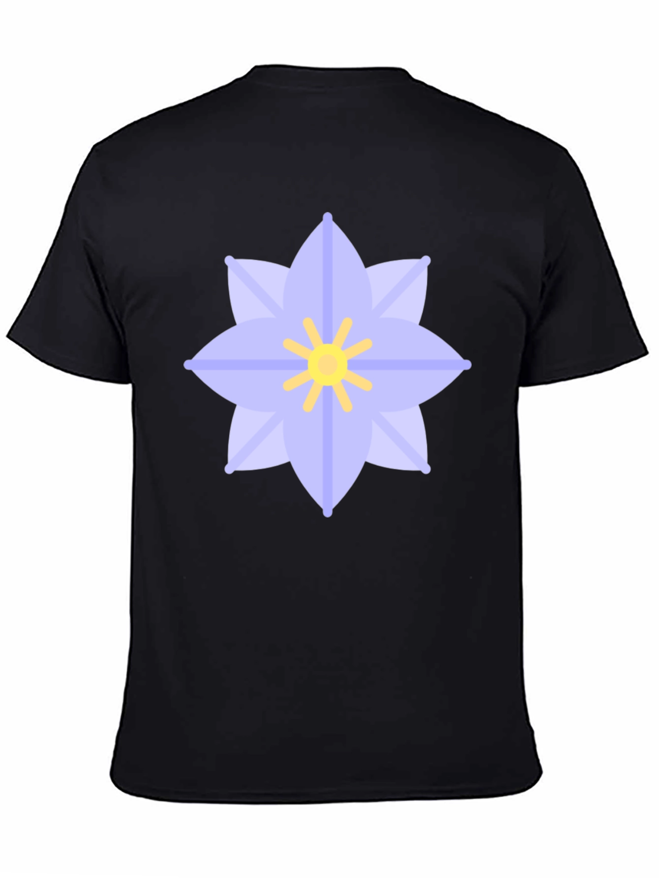 Floral Graphic Black T-Shirt
