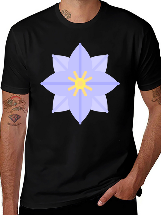 Floral Graphic Black T-Shirt