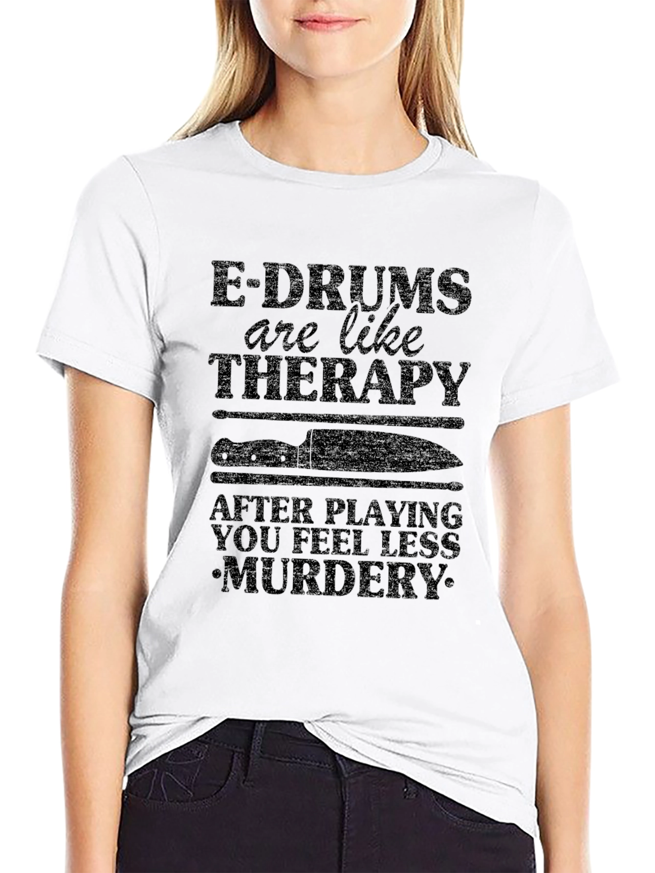 E-Drums are Like Therapy T-Shirt