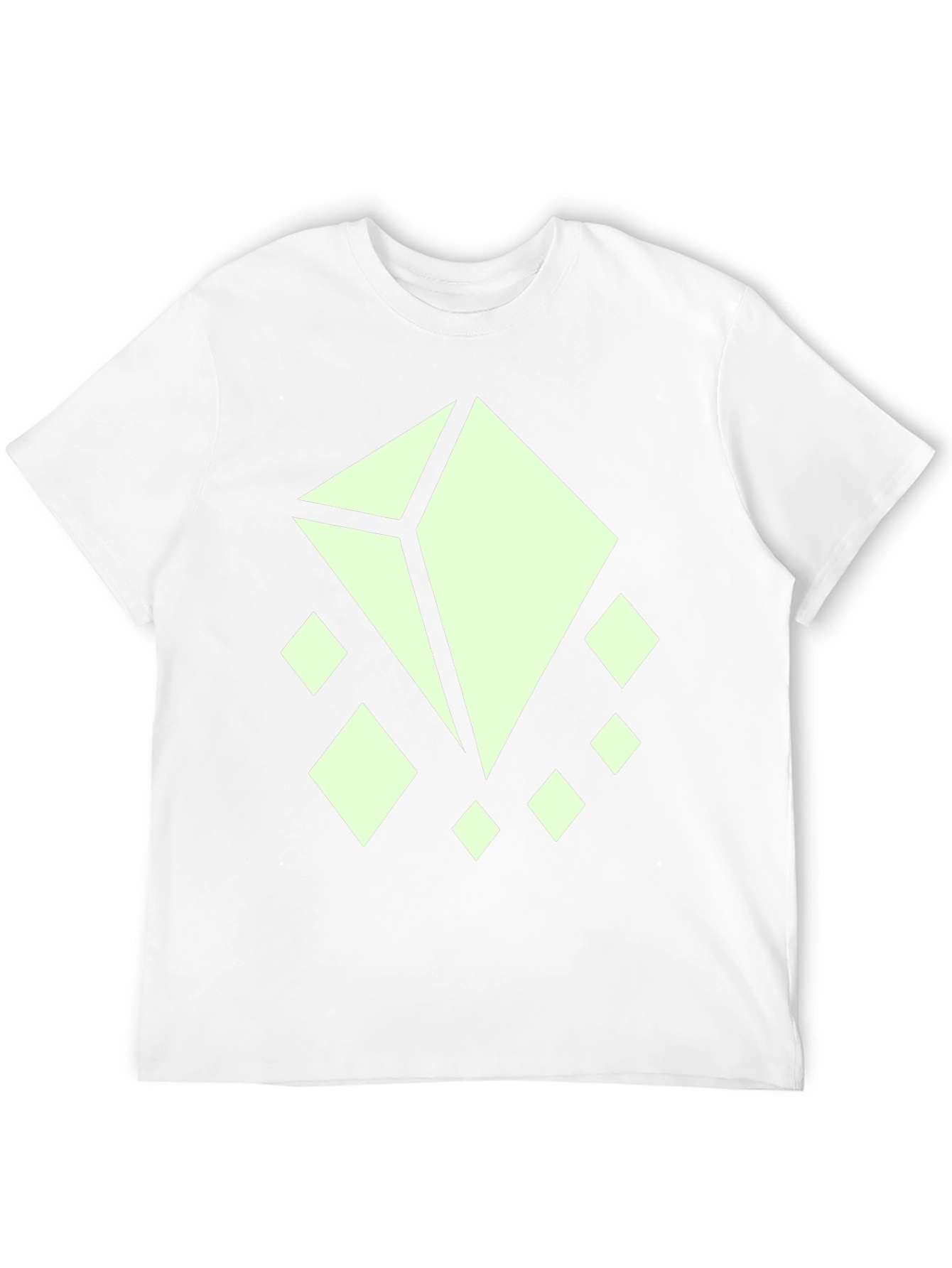 Abstract Diamond Graphic Tee - Stylish Black T-Shirt