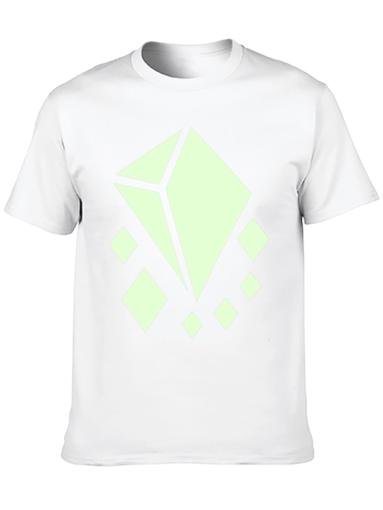 Abstract Diamond Graphic Tee - Stylish Black T-Shirt
