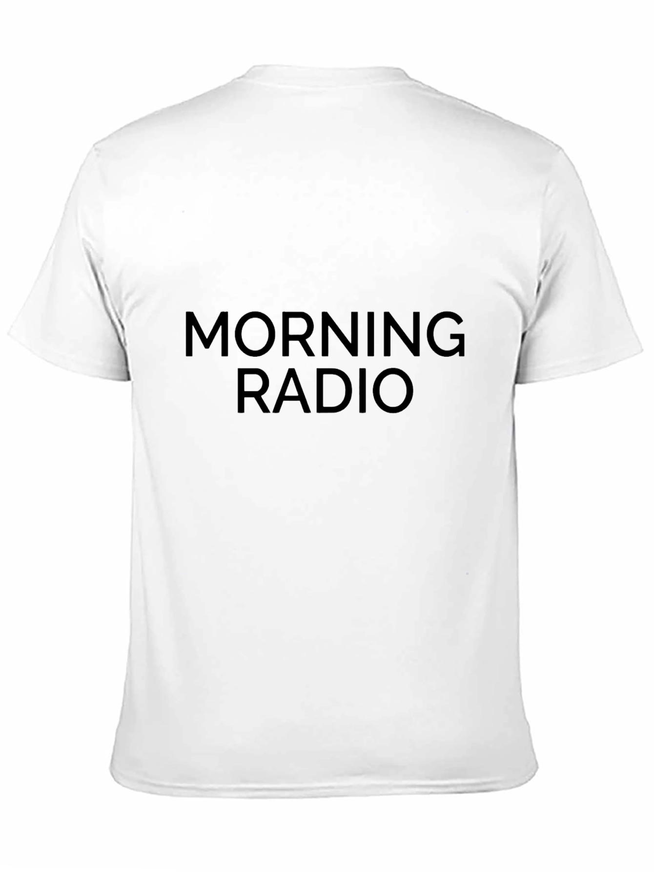 Morning Radio Black Tee - Casual Comfort