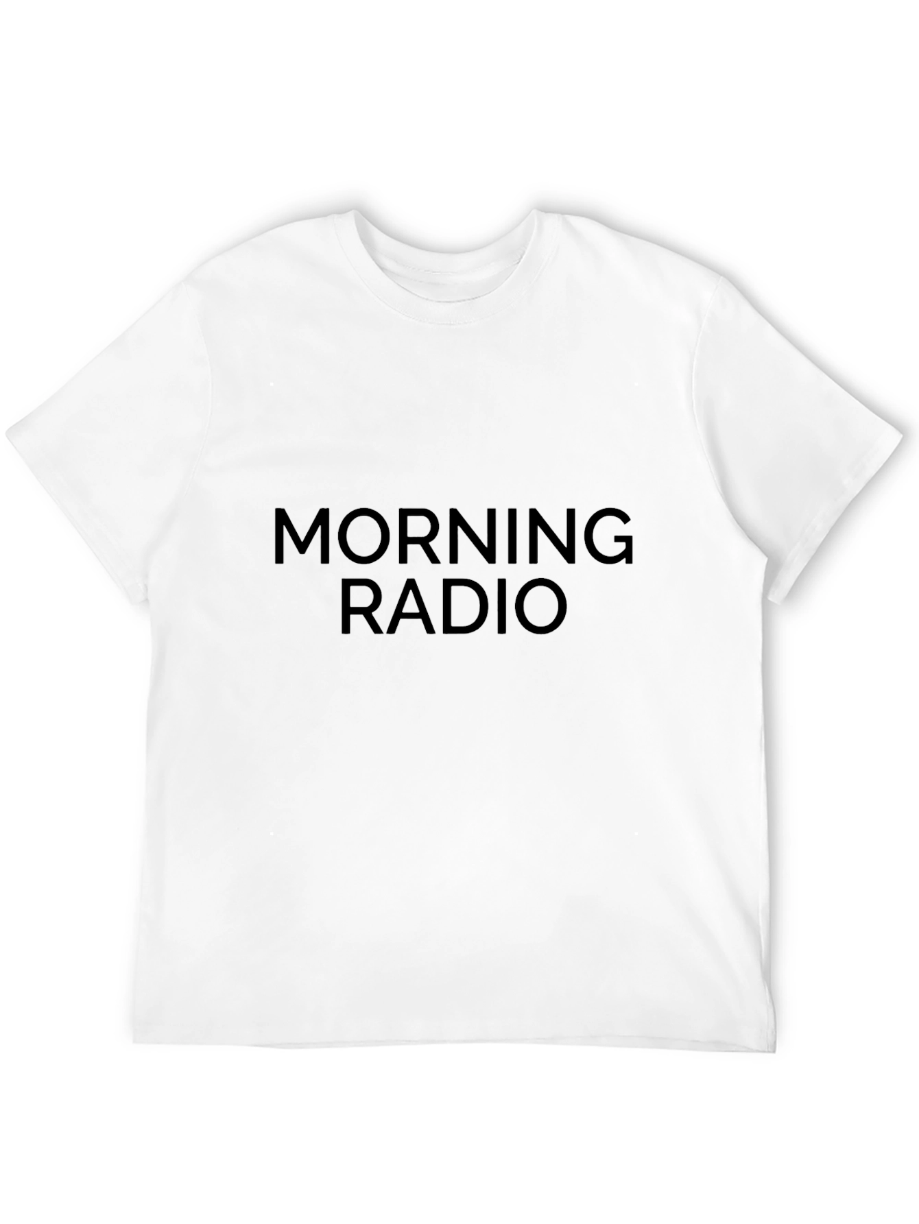 Morning Radio Black Tee - Casual Comfort