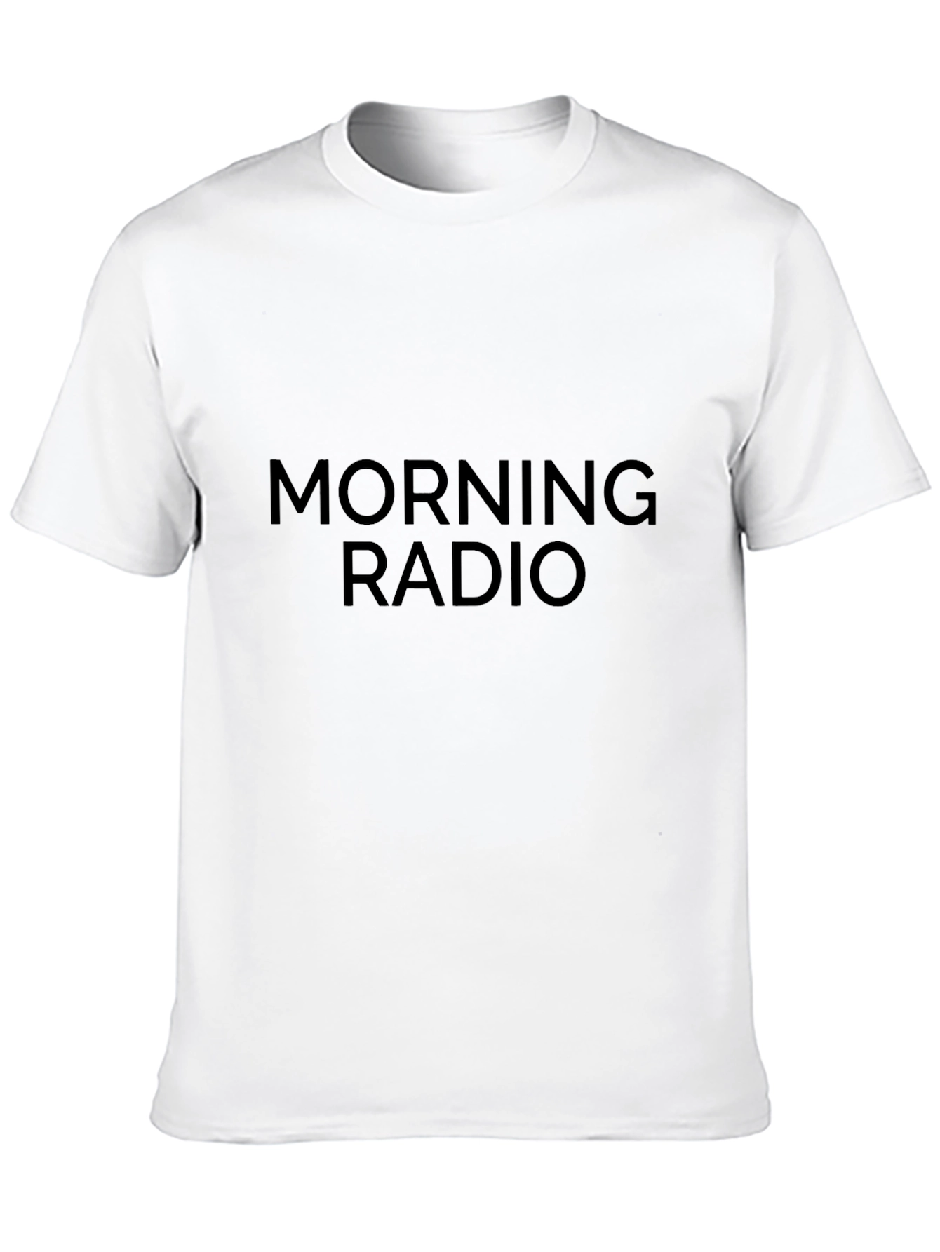 Morning Radio Black Tee - Casual Comfort