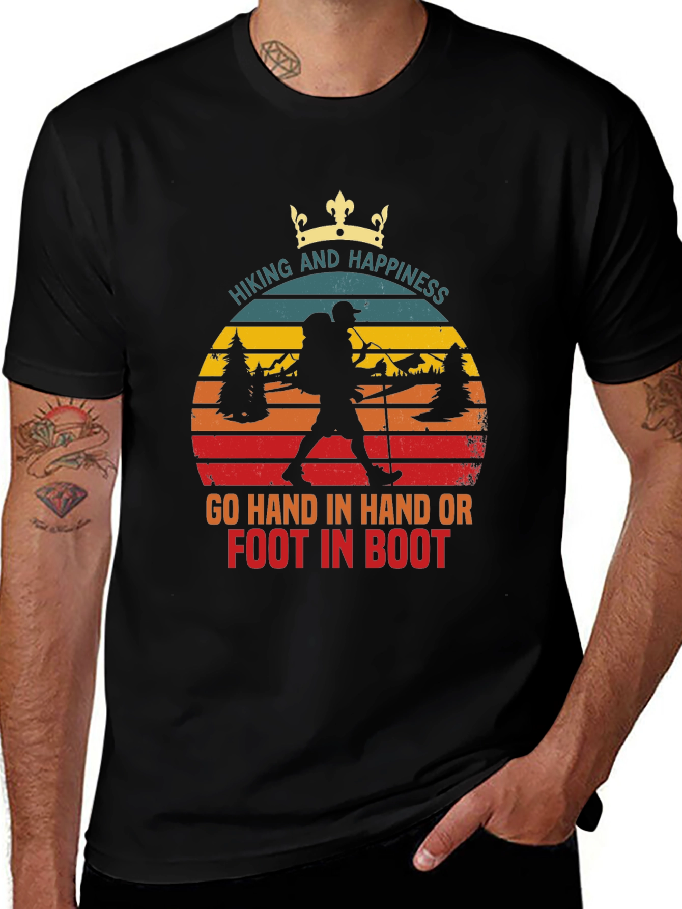 Hiking & Happiness T-Shirt - Adventure Ready!