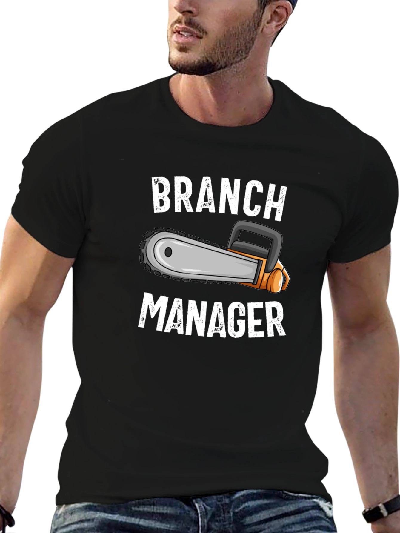 Branch Manager Chainsaw Graphic T-Shirt