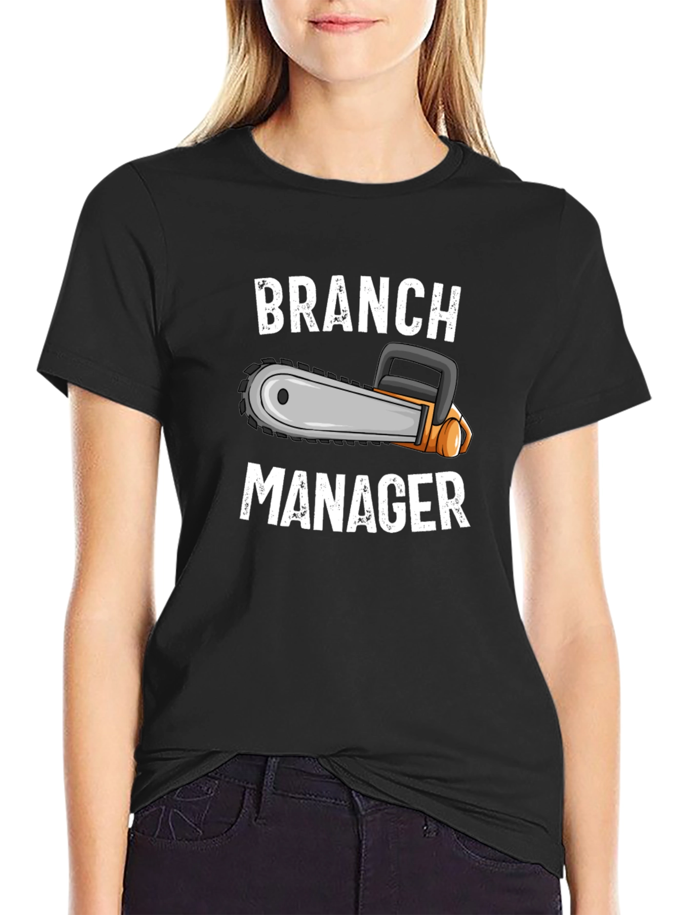 Branch Manager Chainsaw Graphic T-Shirt