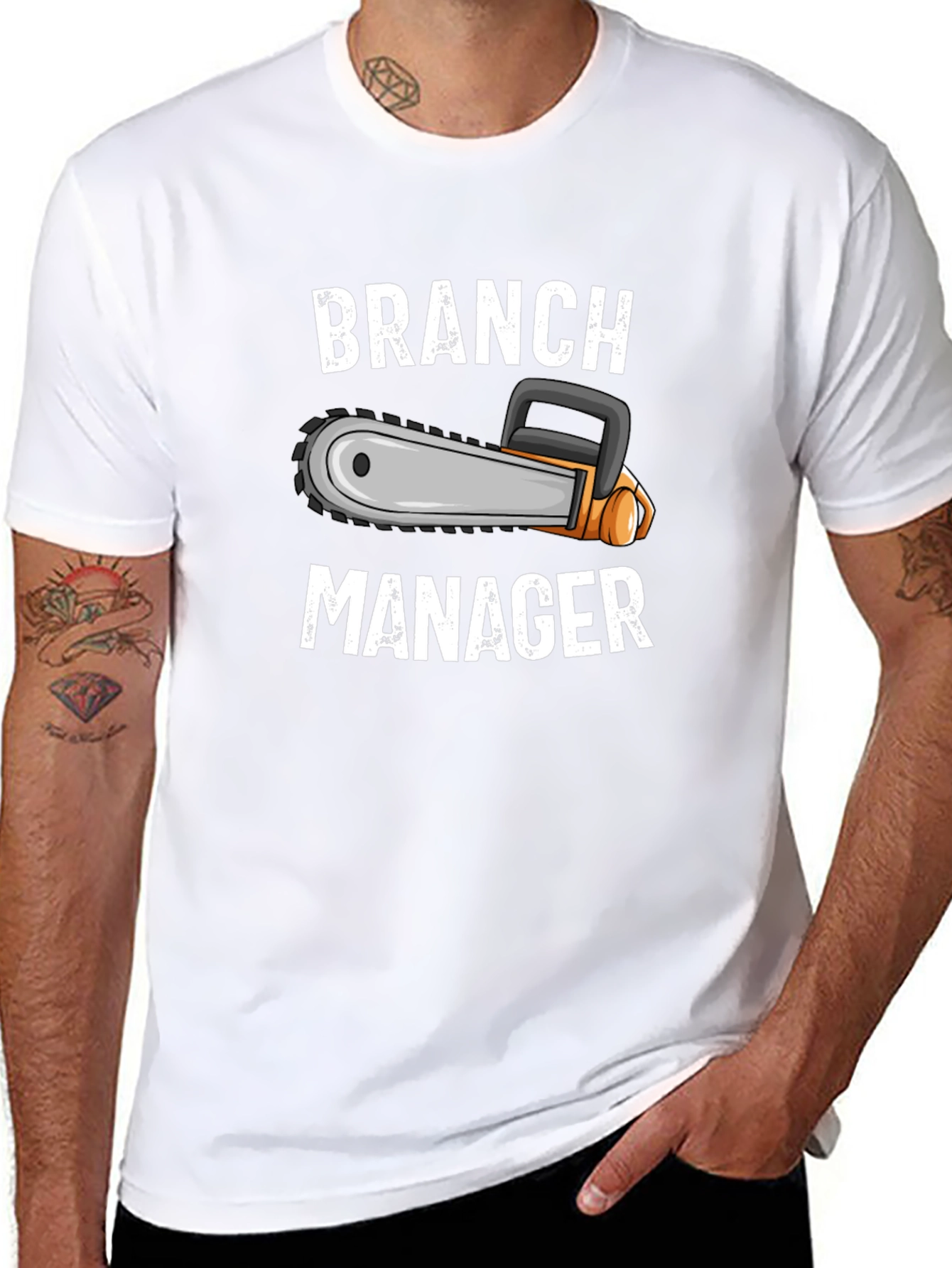 Branch Manager Chainsaw Graphic T-Shirt