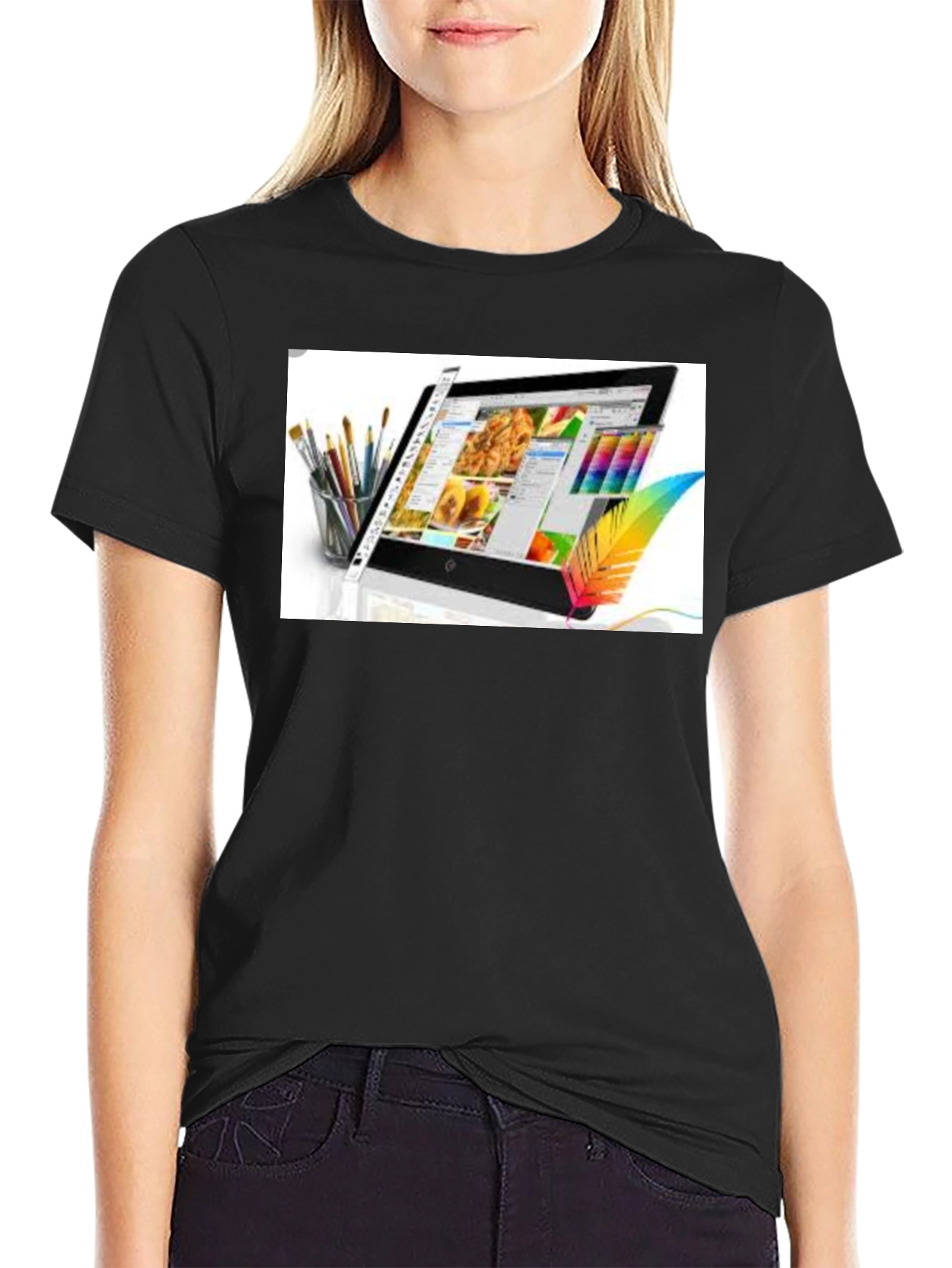 Graphic Design Black T-Shirt