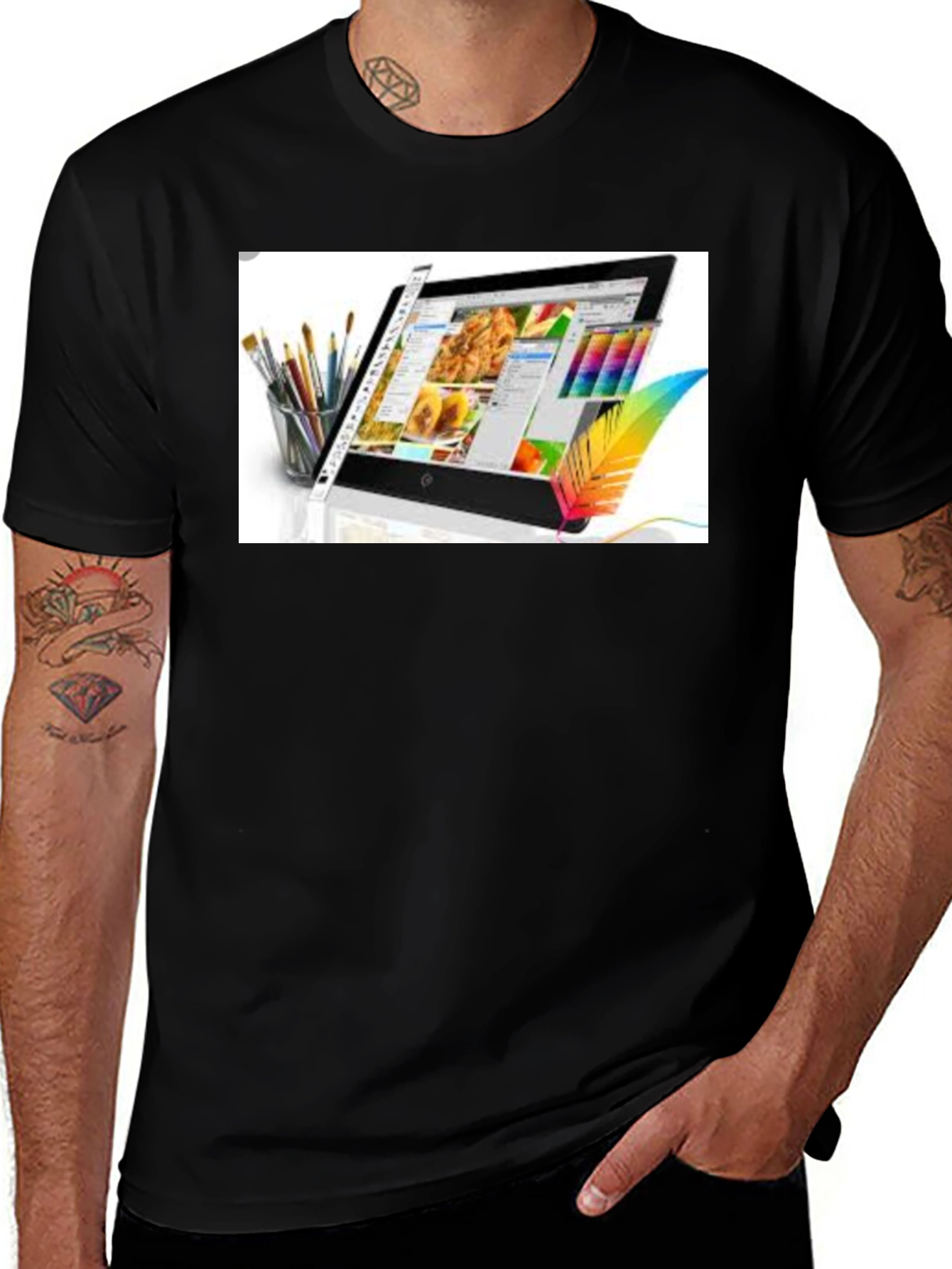 Graphic Design Black T-Shirt