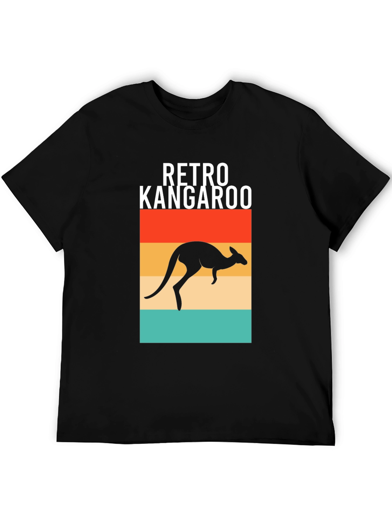 Retro Kangaroo Graphic Tee - Classic Aussie Style