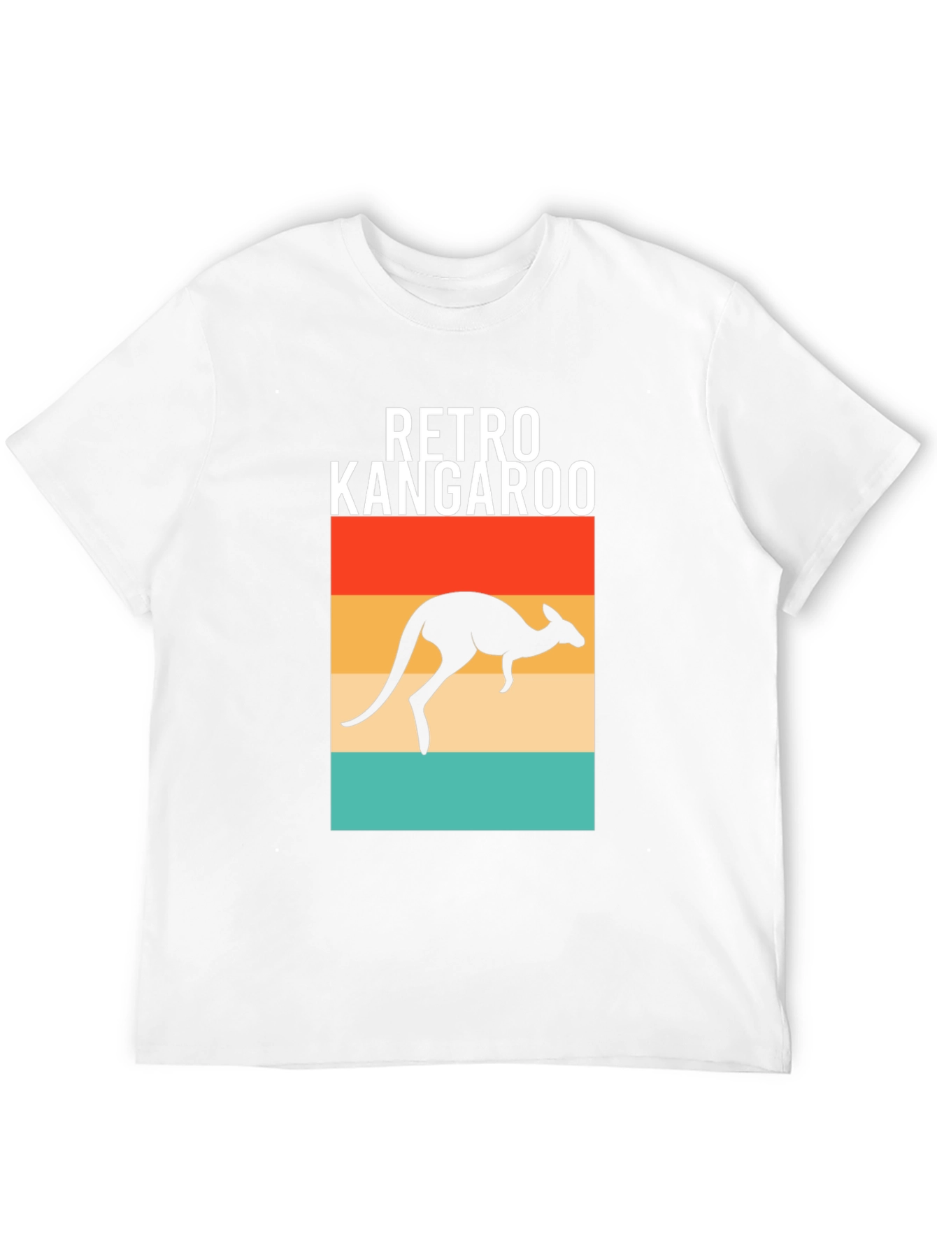 Retro Kangaroo Graphic Tee - Classic Aussie Style