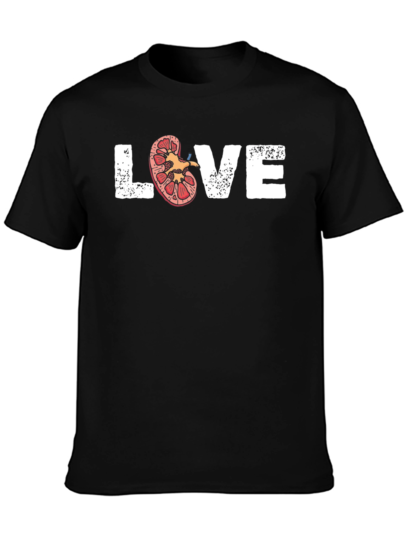 Love Kidney Graphic Tee - Black
