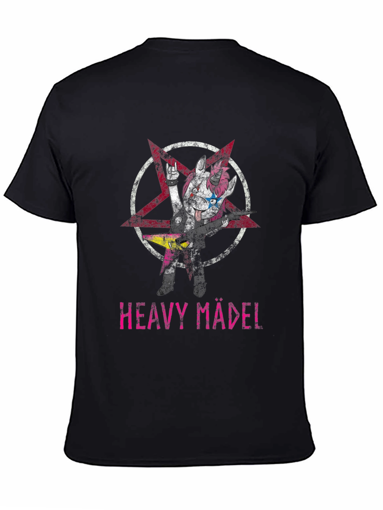 Heavy Mädel Graphic Tee - Black Unisex T-Shirt