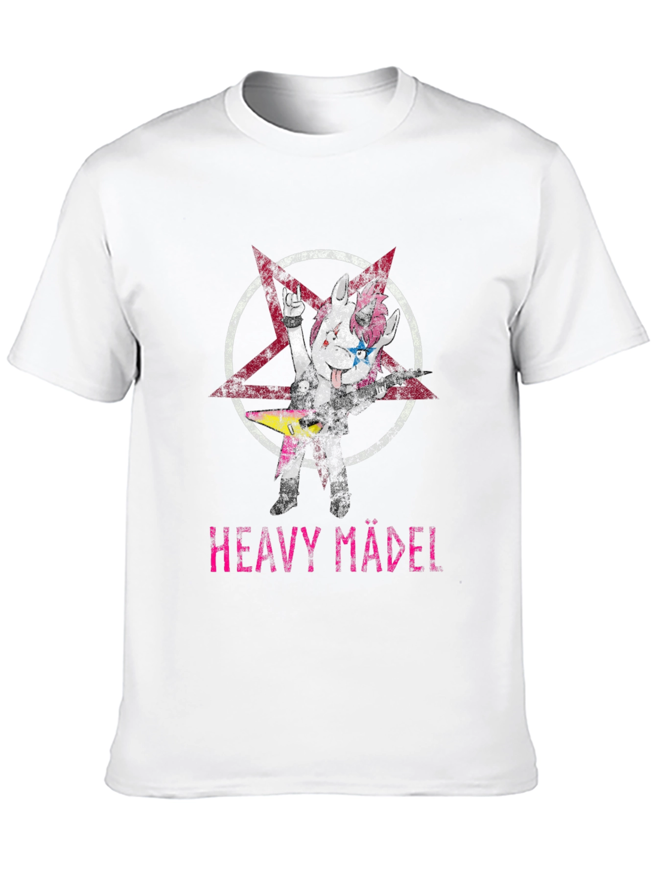 Heavy Mädel Graphic Tee - Black Unisex T-Shirt