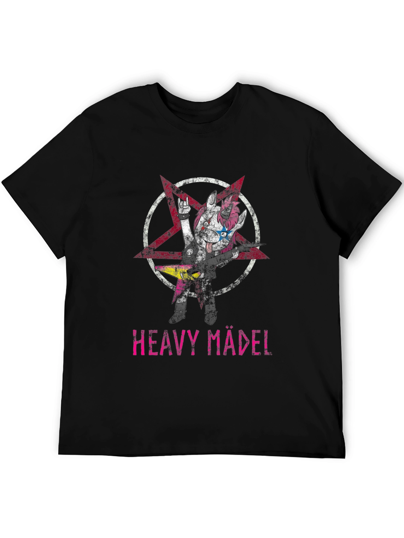 Heavy Mädel Graphic Tee - Black Unisex T-Shirt