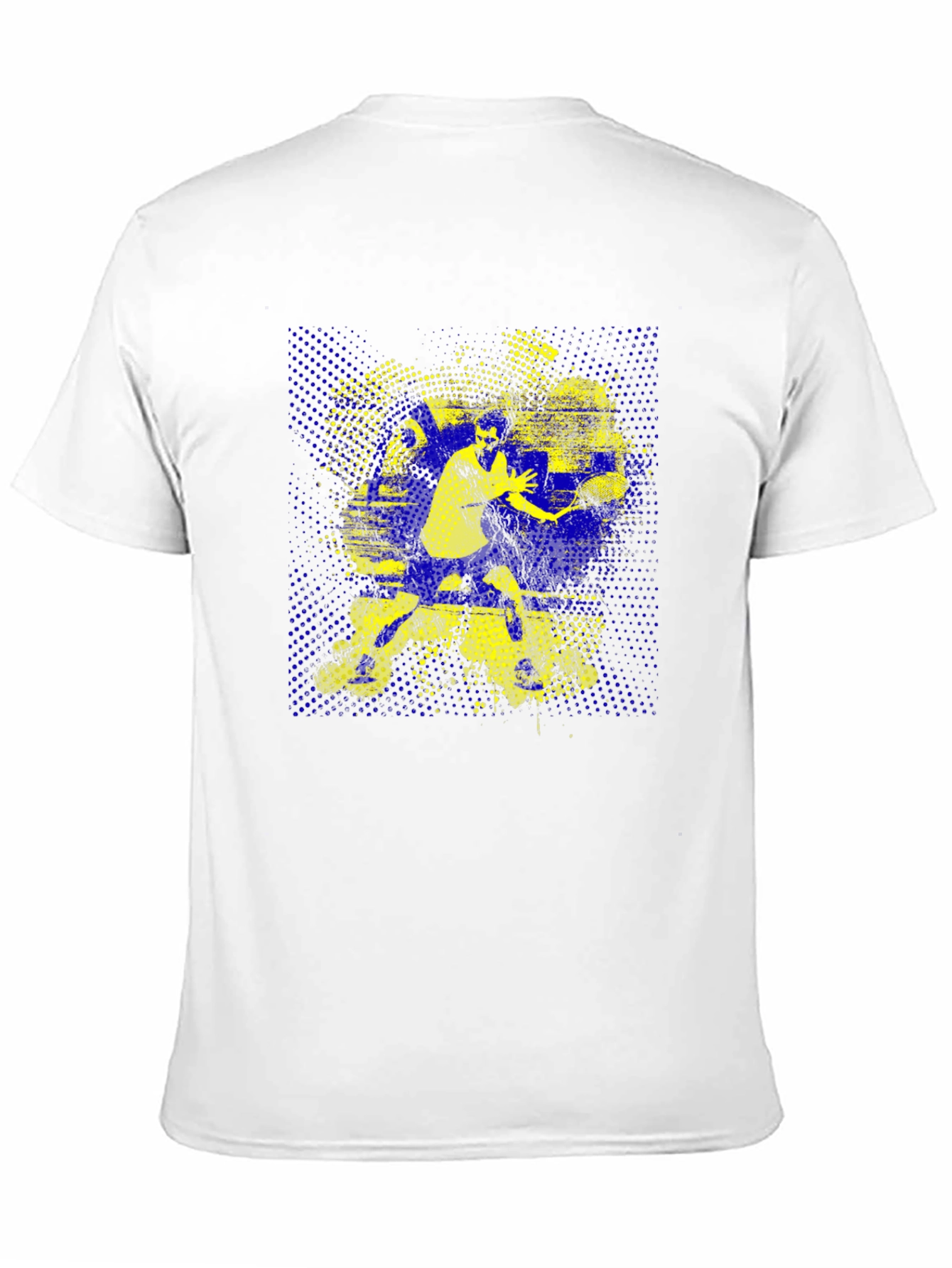 Tennis Player Graphic Tee - Black