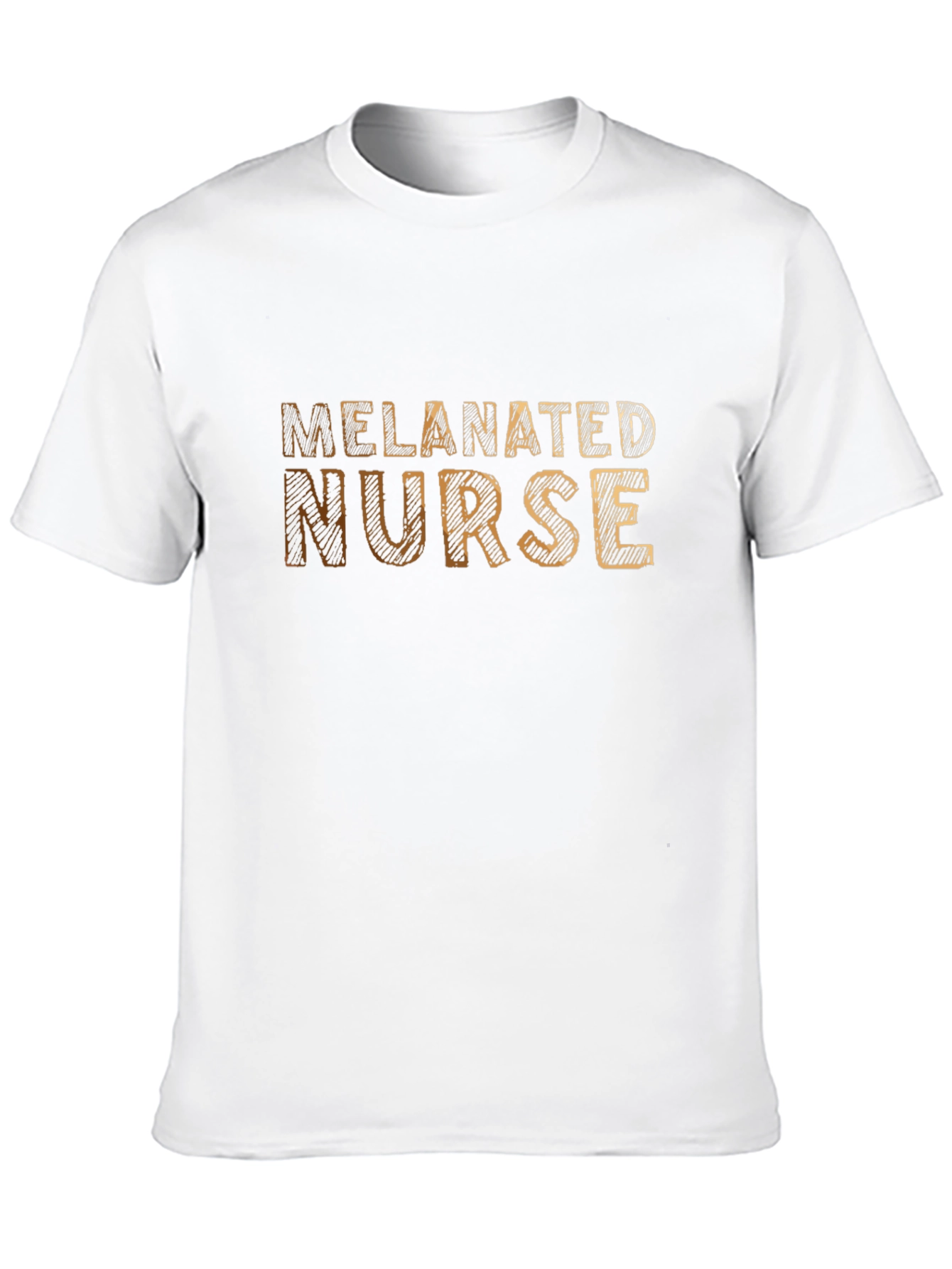 Melanated Nurse Black T-Shirt