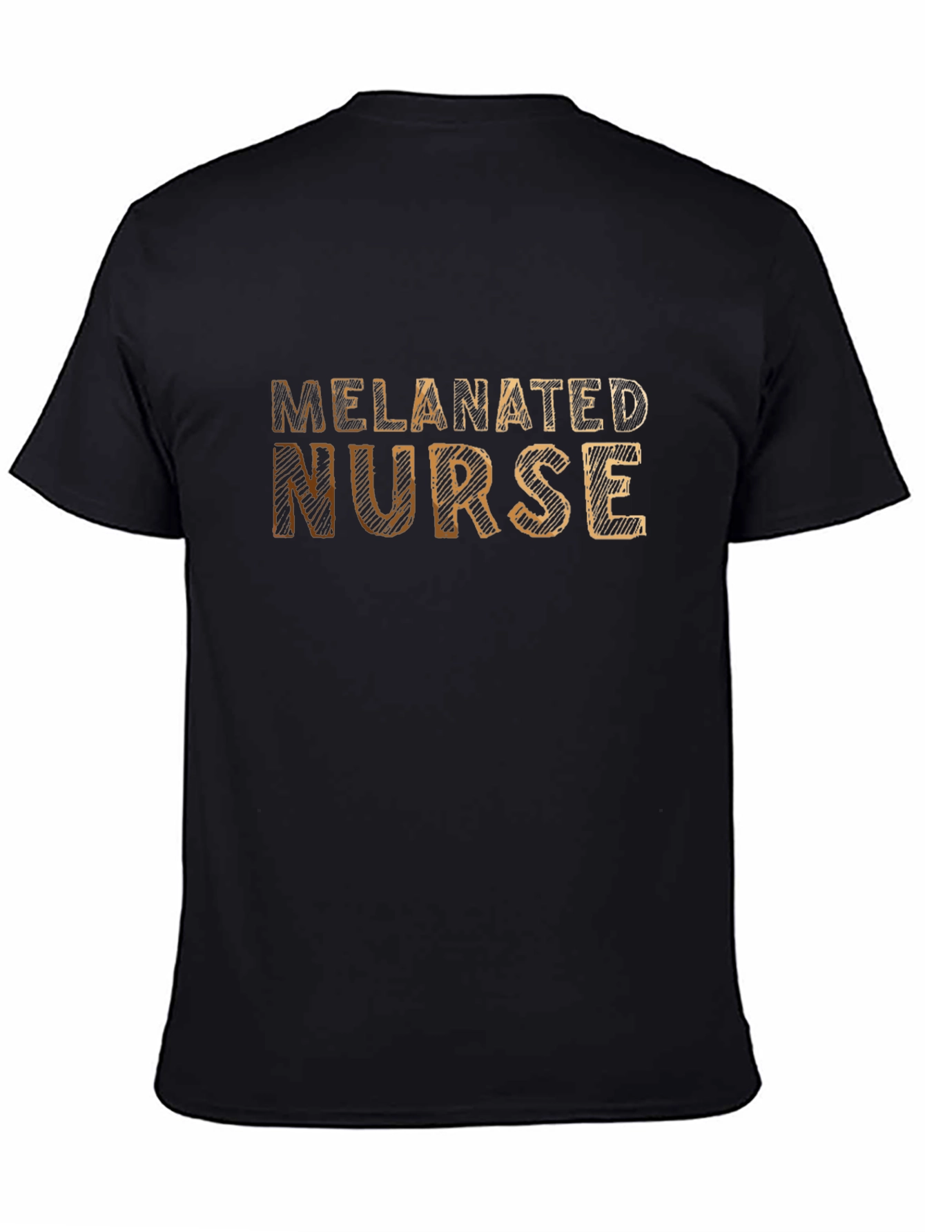 Melanated Nurse Black T-Shirt