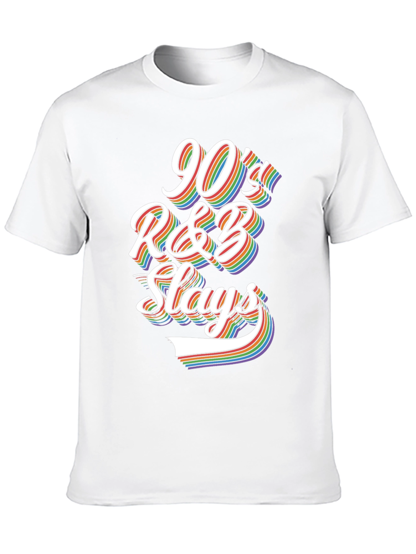 90s R&B Slays Rainbow Graphic Tee