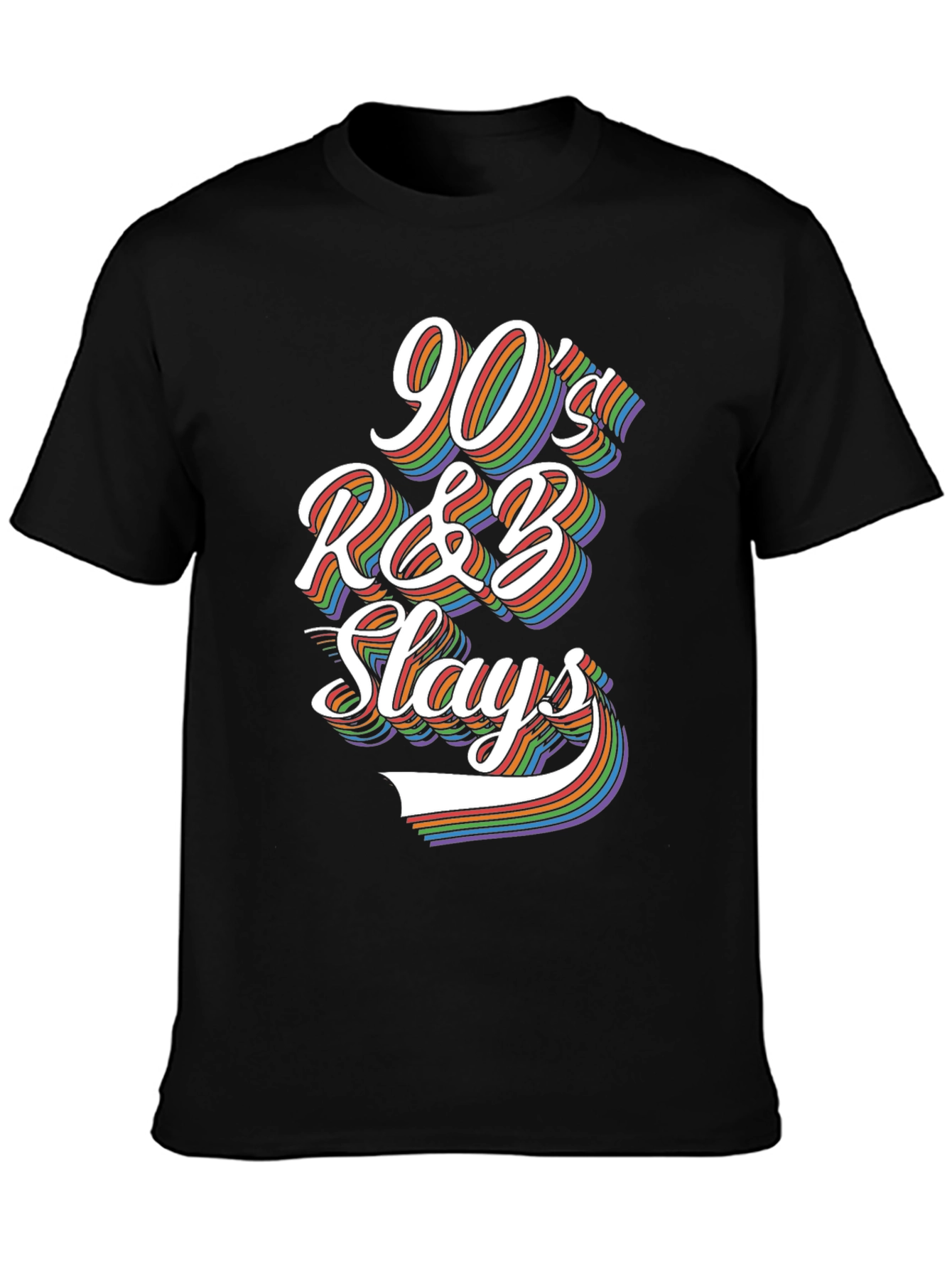 90s R&B Slays Rainbow Graphic Tee
