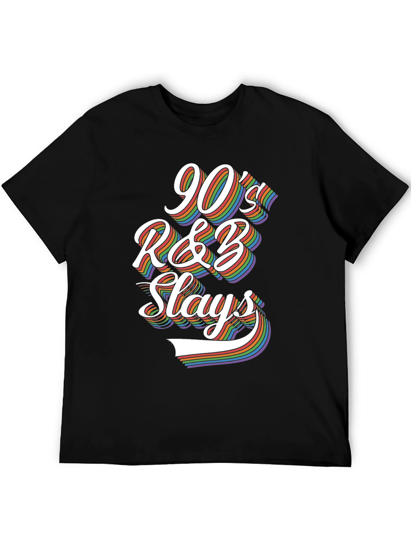 90s R&B Slays Rainbow Graphic Tee
