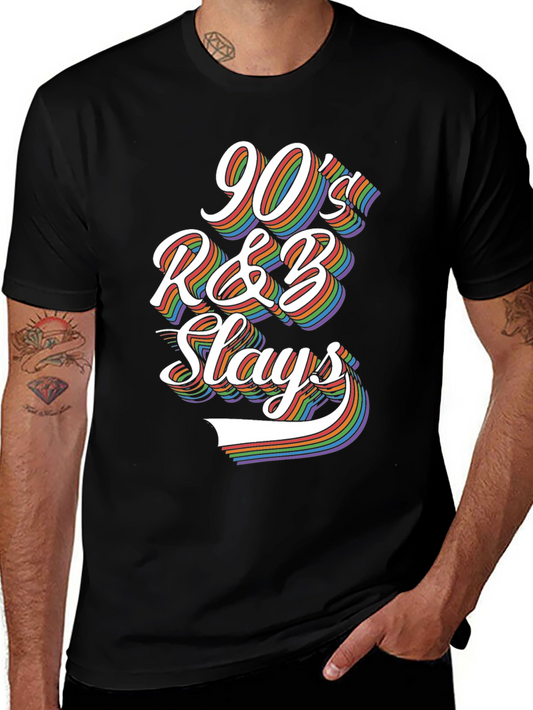 90s R&B Slays Rainbow Graphic Tee