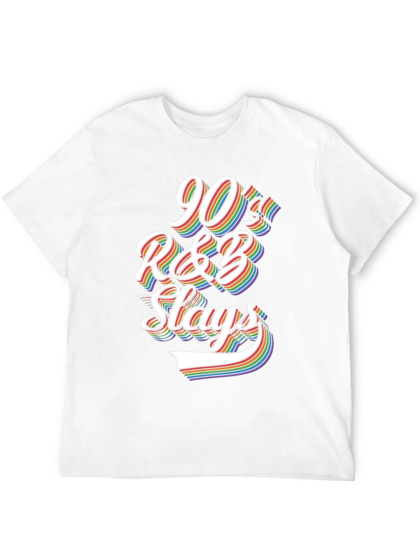 90s R&B Slays Rainbow Graphic Tee