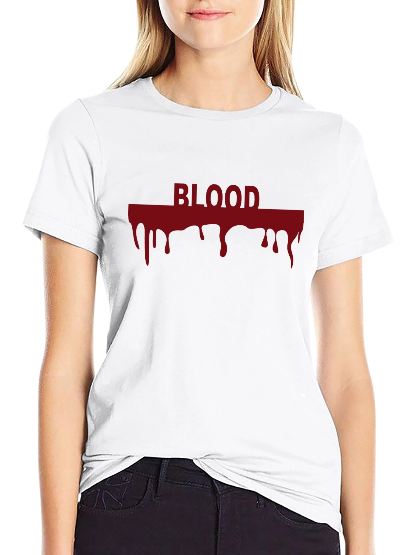 Blood Drip Graphic Tee - Dark Humor T-Shirt