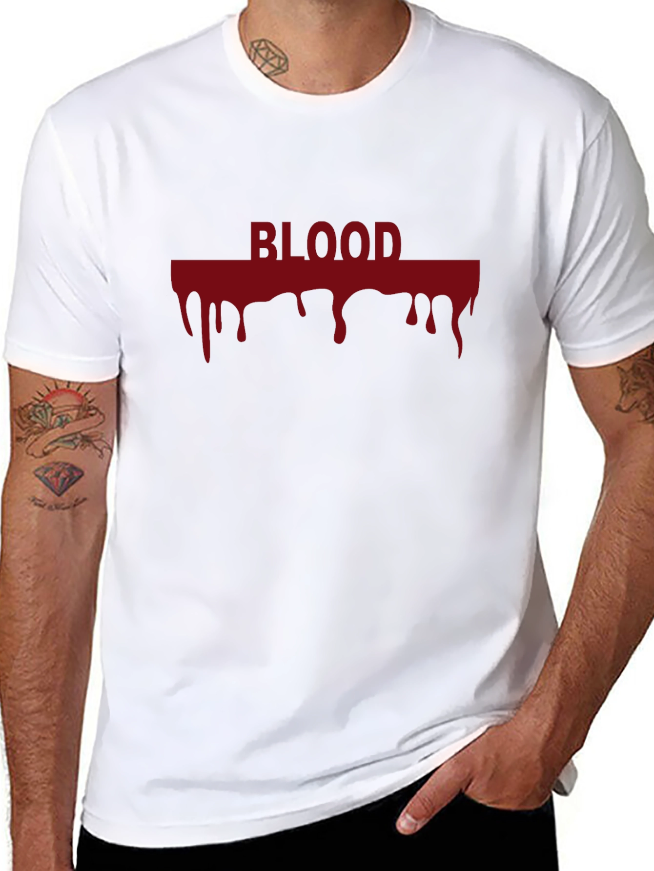 Blood Drip Graphic Tee - Dark Humor T-Shirt