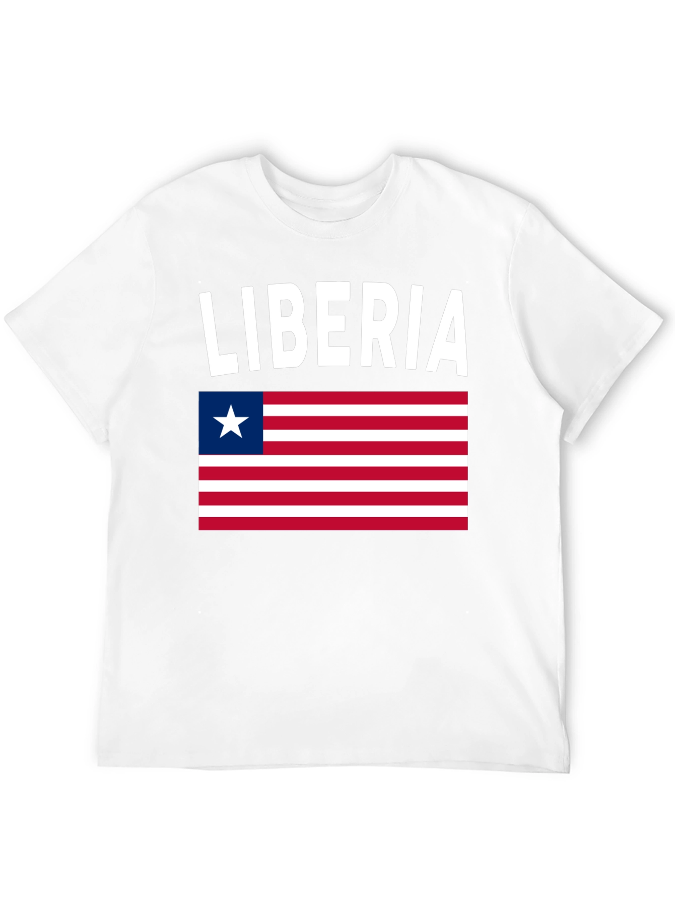 Liberia Flag T-Shirt - Black Pride Tee