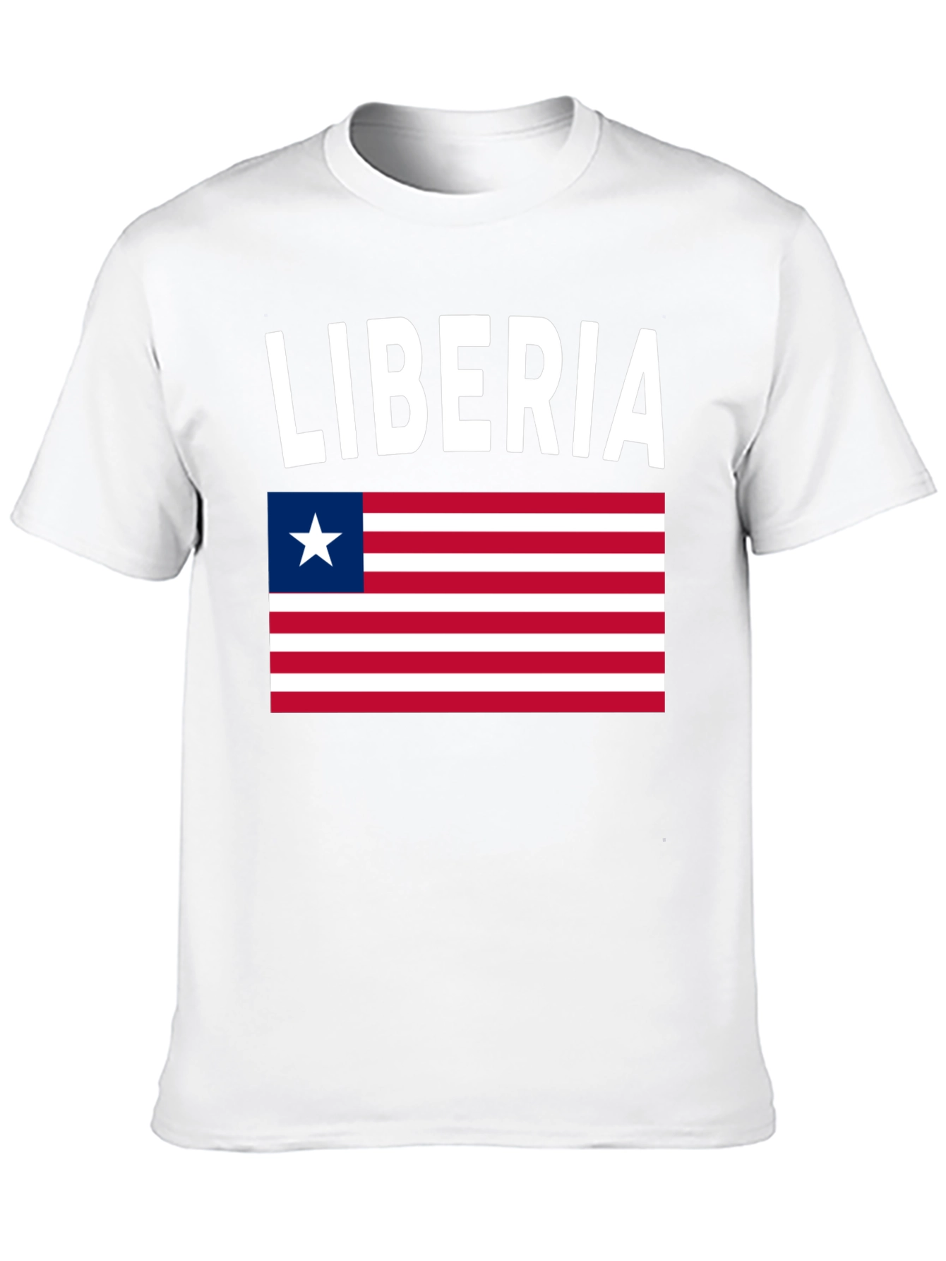 Liberia Flag T-Shirt - Black Pride Tee