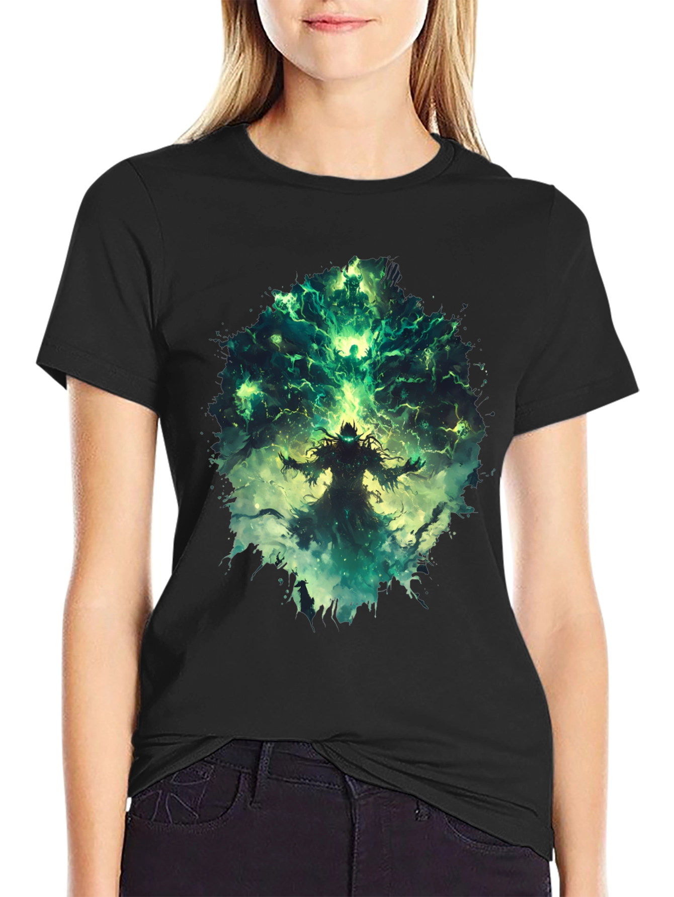Mystic Sorcerer Graphic Tee - Black