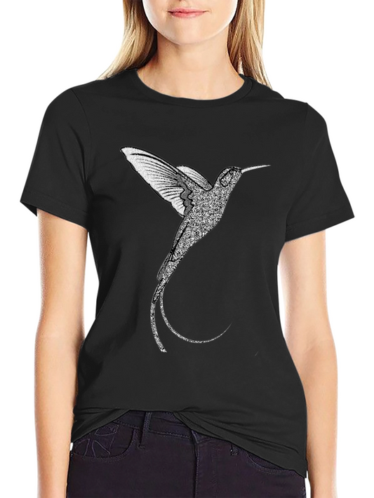 Hummingbird Graphic Tee - Classic Black