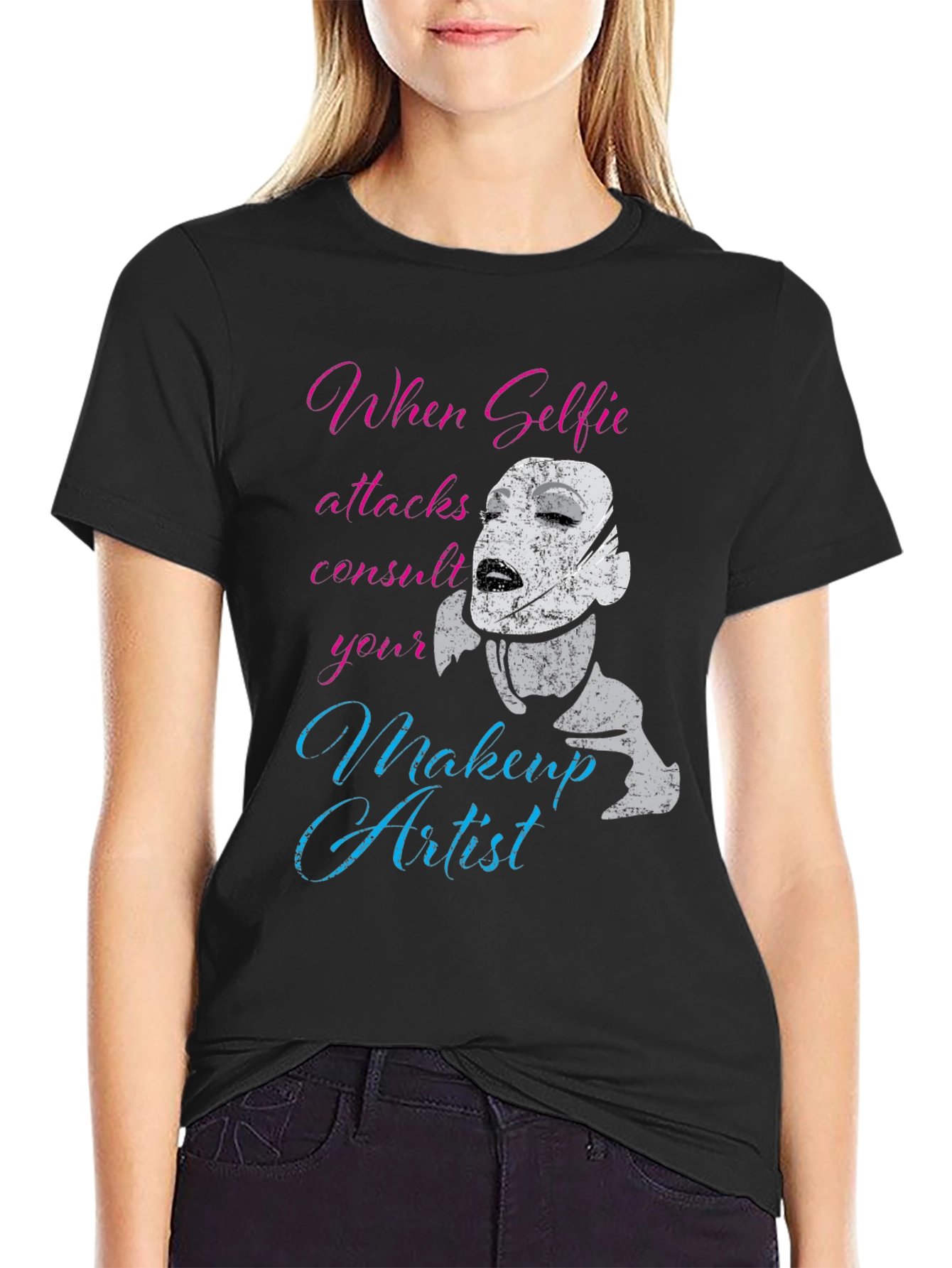 Funny Makeup Artist Graphic Tee