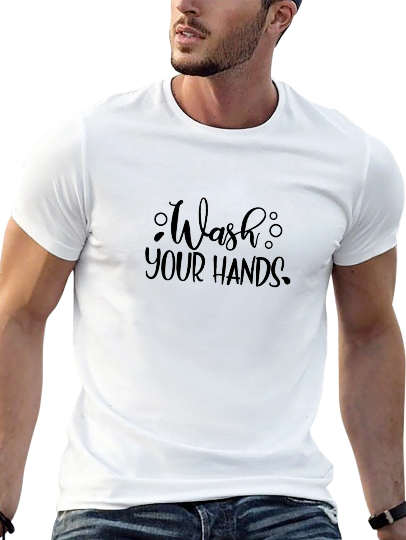 Wash Your Hands Black T-Shirt