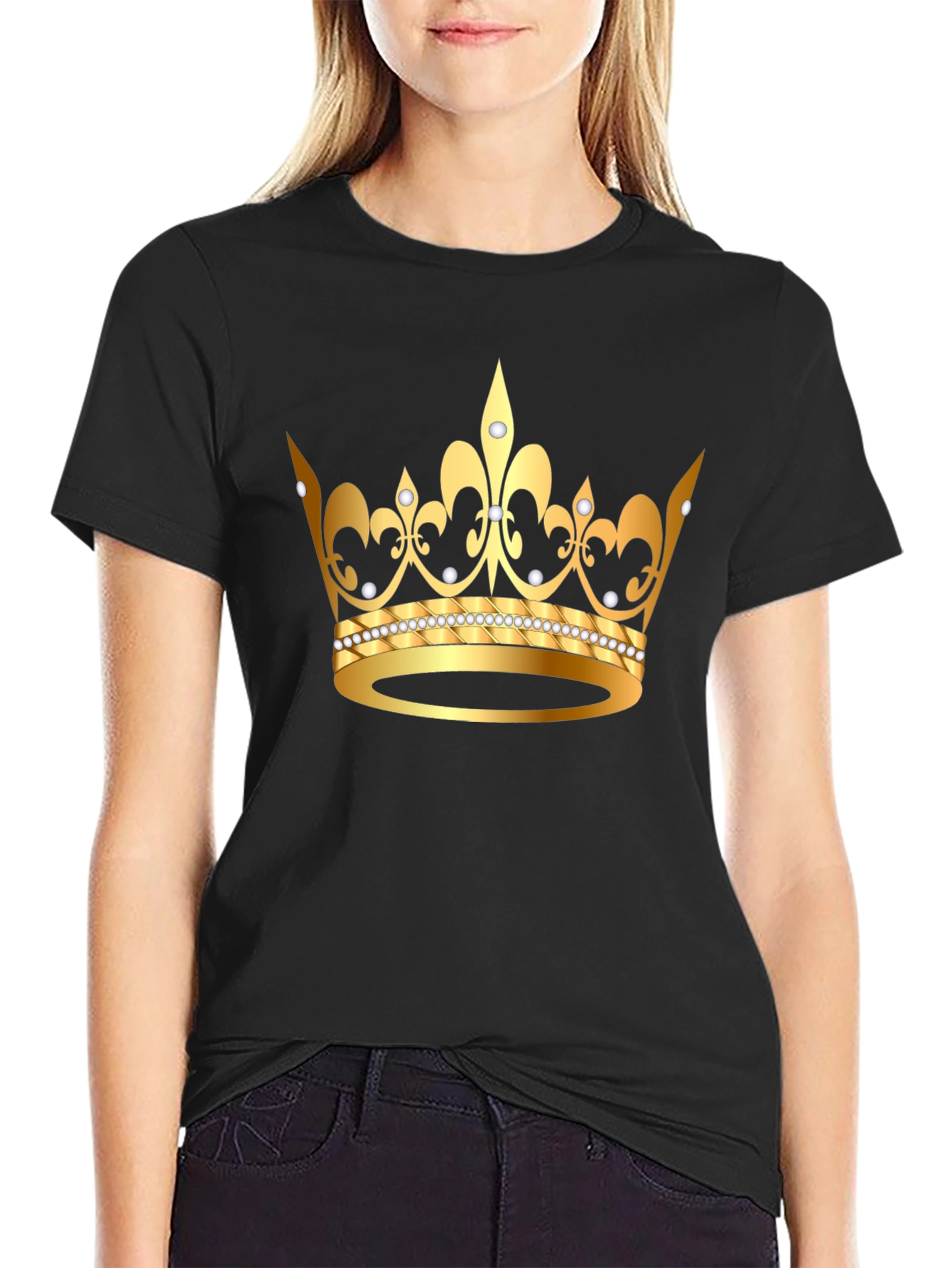 Gold Crown Graphic Tee - King/Queen Style