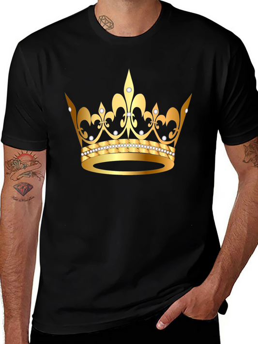 Gold Crown Graphic Tee - King/Queen Style