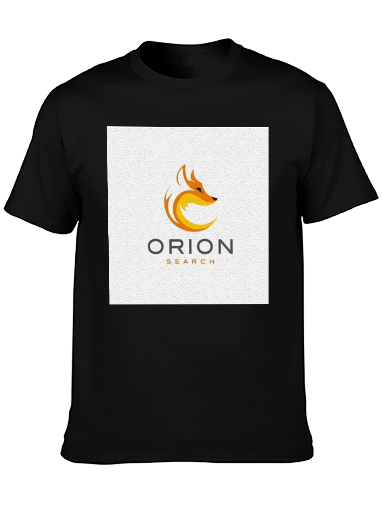 Orion Search Fox Logo Black T-Shirt