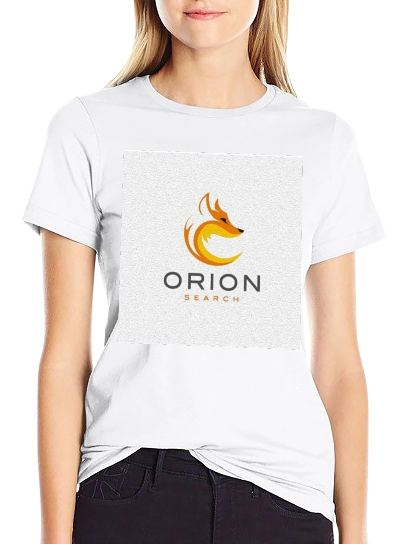 Orion Search Fox Logo Black T-Shirt