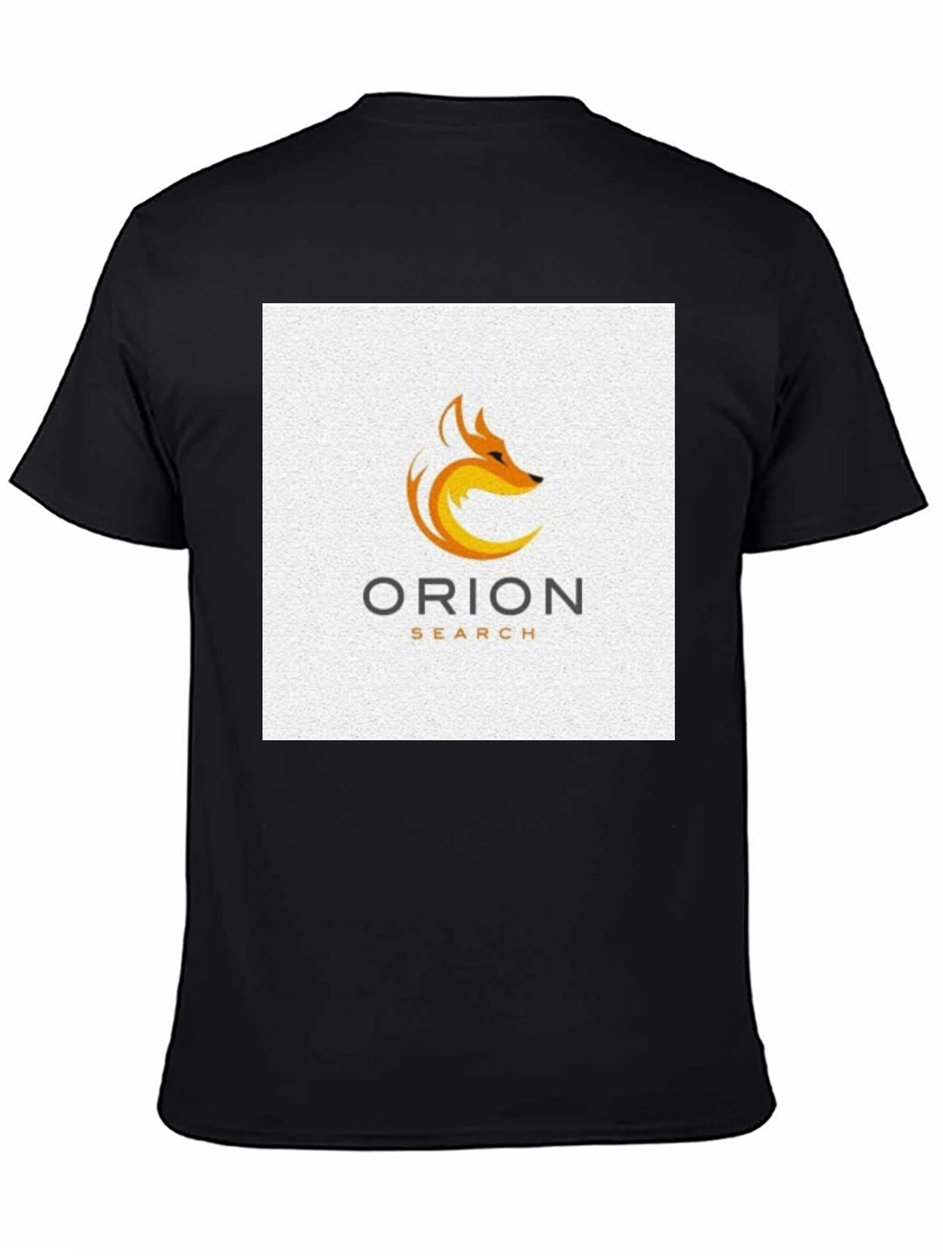 Orion Search Fox Logo Black T-Shirt