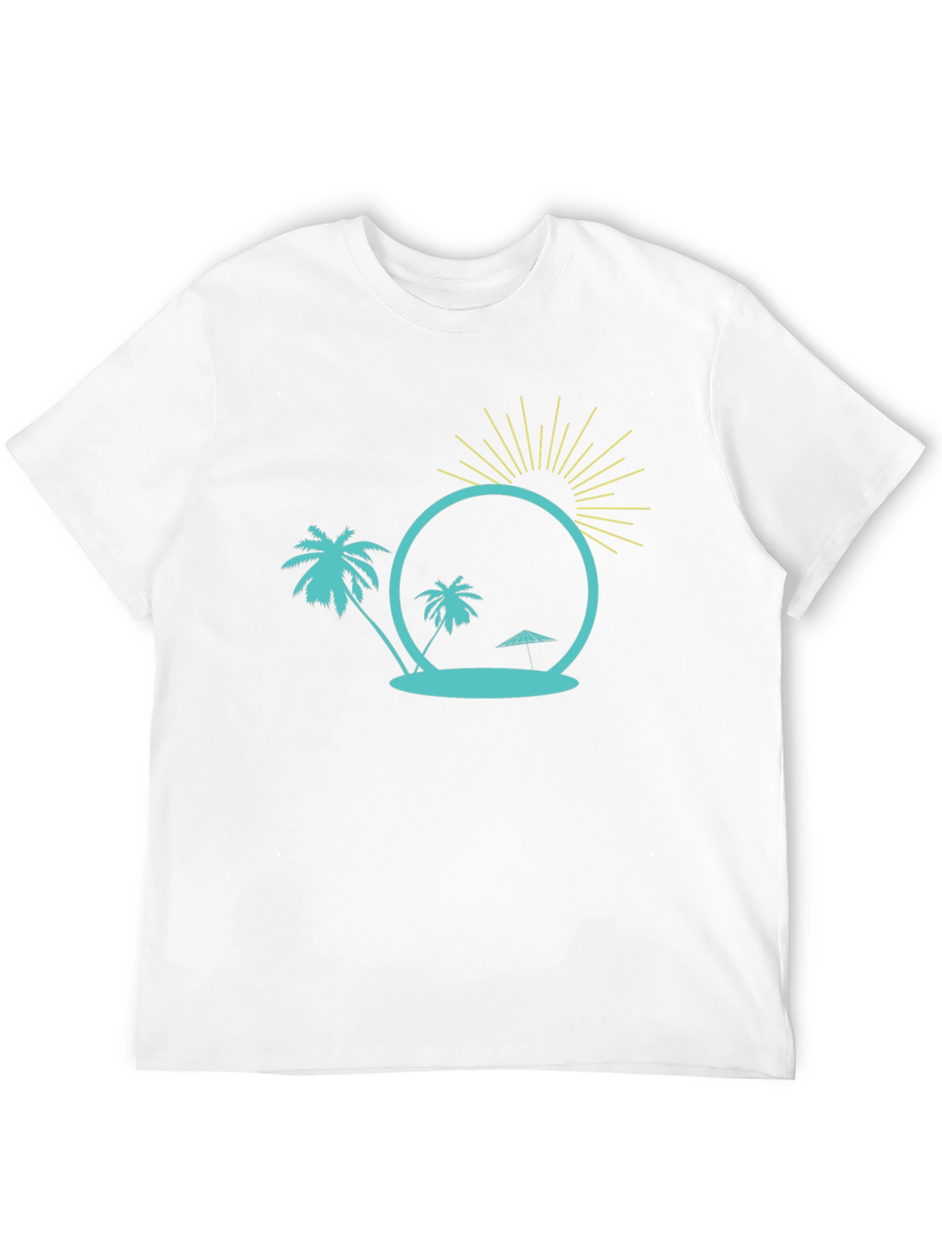 Tropical Island Graphic Tee - Black