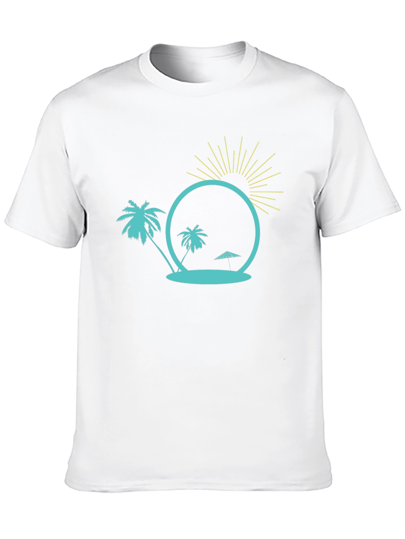 Tropical Island Graphic Tee - Black