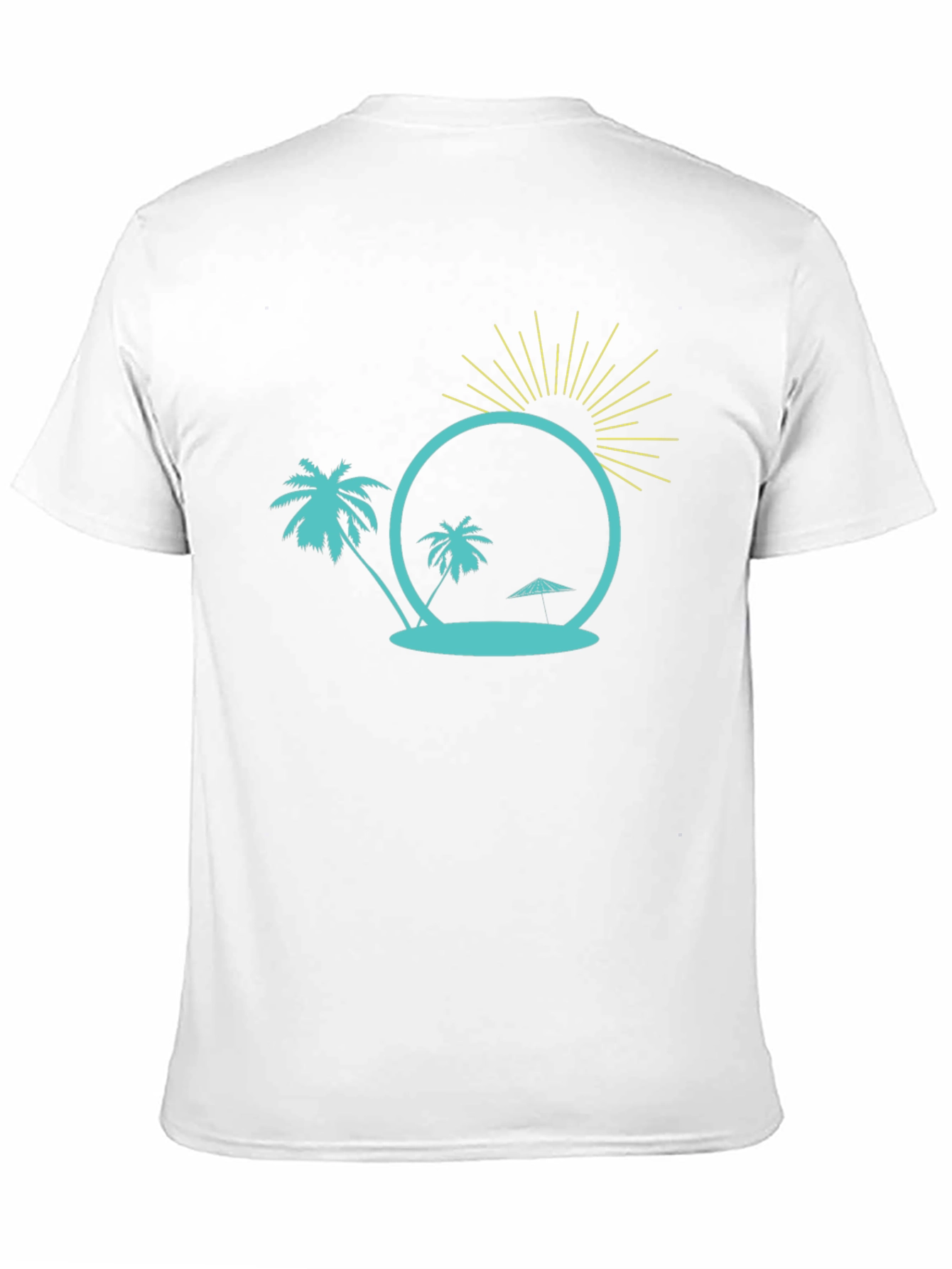 Tropical Island Graphic Tee - Black