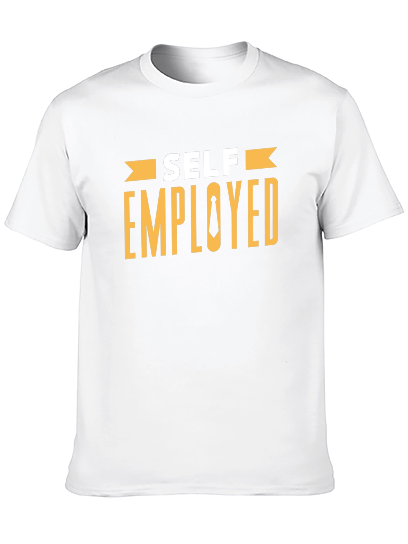 Self Employed T-Shirt - Black Cotton Blend Casual Tee
