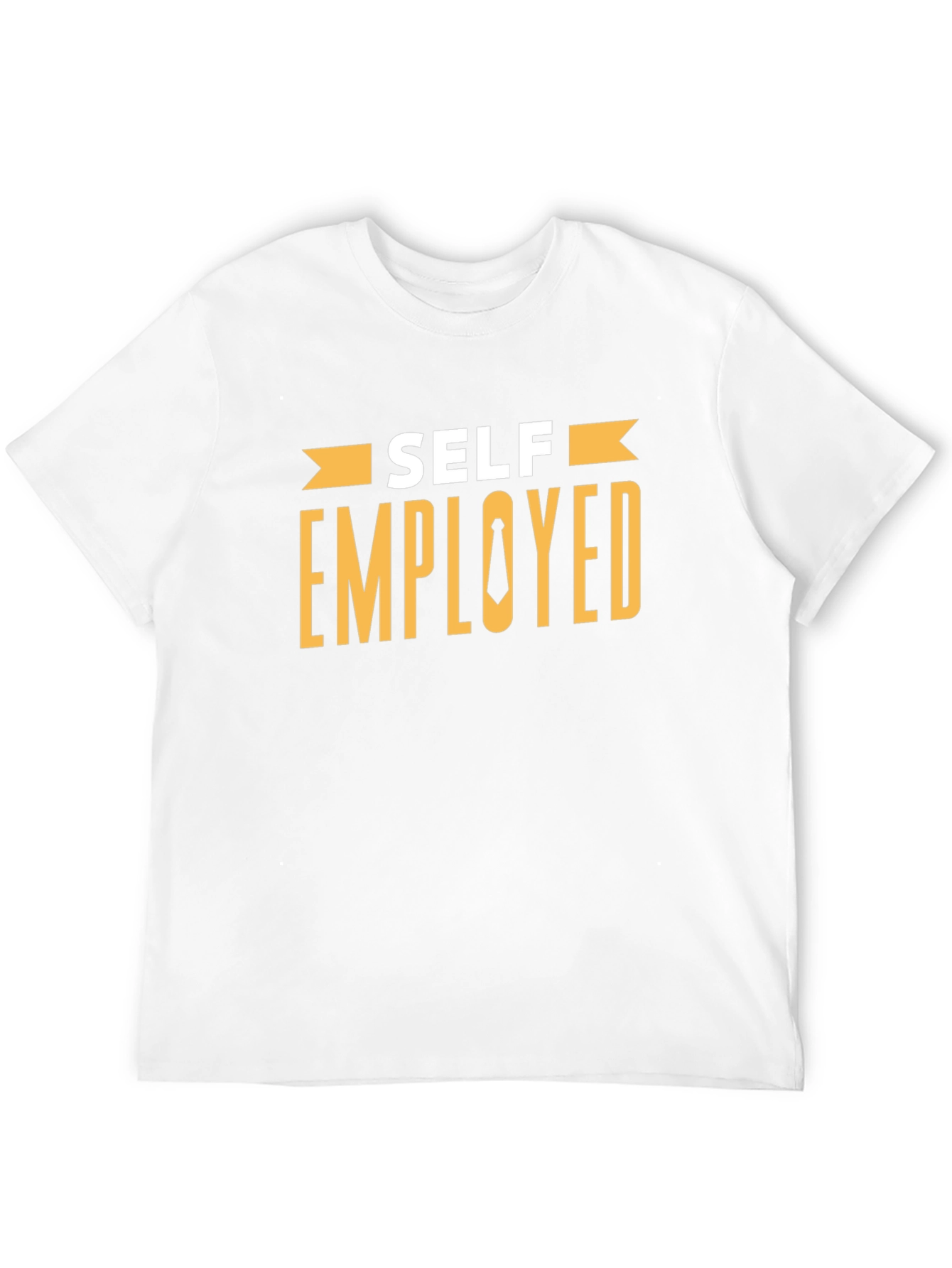 Self Employed T-Shirt - Black Cotton Blend Casual Tee